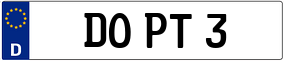 Trailer License Plate